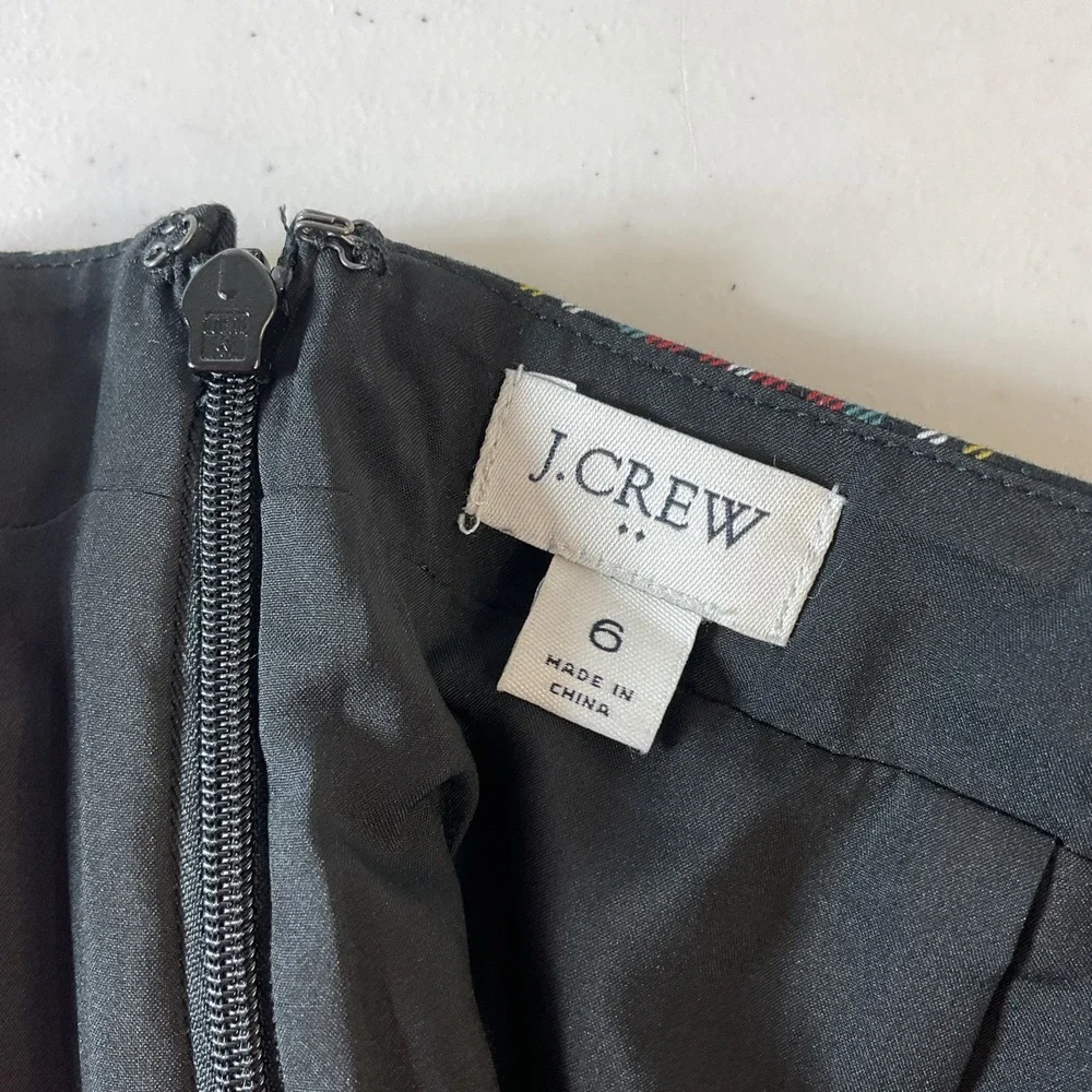 J. Crew Stewart Tartan Plaid Cotton Sateen Pencil Skirt Sz 6 Classic Preppy - Picture 5 of 10
